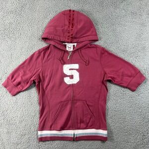 555Soul Vintage Rose Cropped Hoodie & Pants Set Women's M Athletic Tracksuit New